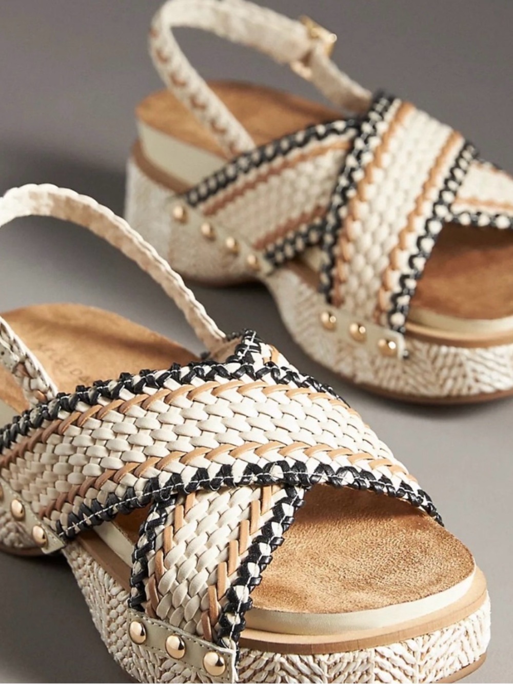 NWT Anthropologie Kelsey Dagger Brooklyn Platform Slingback Sandals Sz 11
